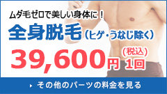全身脱毛セット